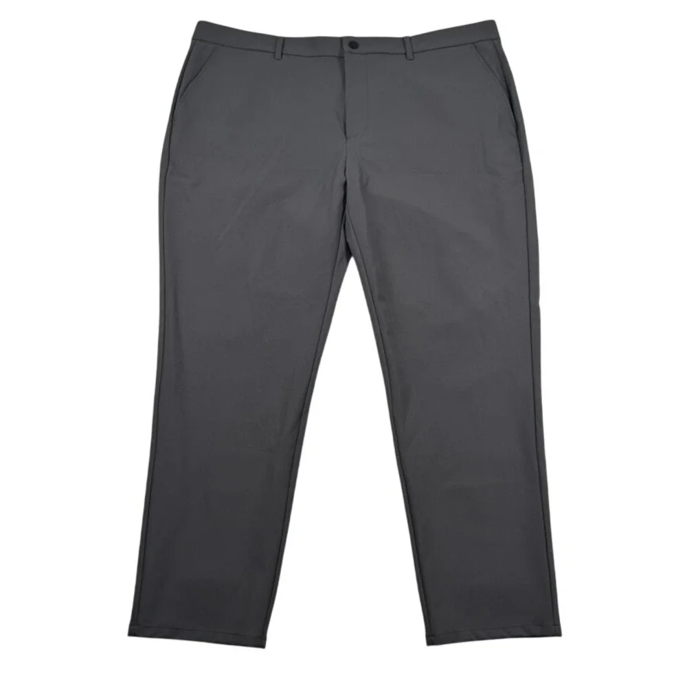 Under 5'10 Pants Mens 38x26 Short Golf Super Stretch Performance Charcoal Chino
